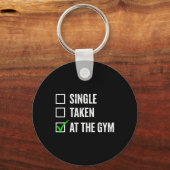 ジム独身のムで撮影されたおもしろいトレーニングフィットネス キーホルダー (正面)