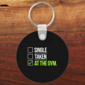 ジム独身のムで撮影されたおもしろいトレーニングフィットネス キーホルダー (正面)