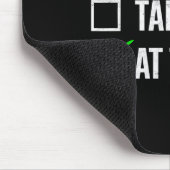 ジム独身のムで撮影されたおもしろいトレーニングフィットネス マウスパッド (コーナー)