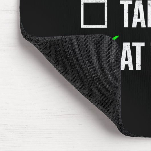 ジム独身のムで撮影されたおもしろいトレーニングフィットネス マウスパッド (コーナー)