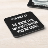 ジム規則#2 -あなたは完了したときに重みを再ラック コースター (左側)