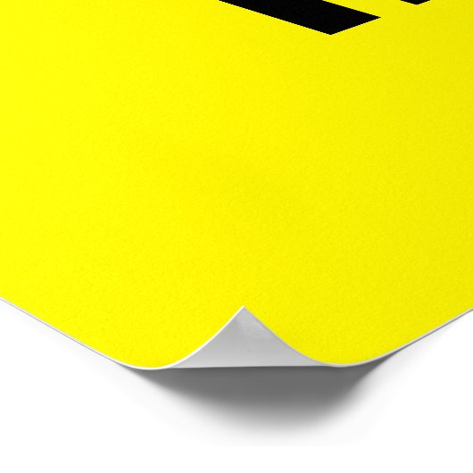 ジム警告標識 ポスター (角)