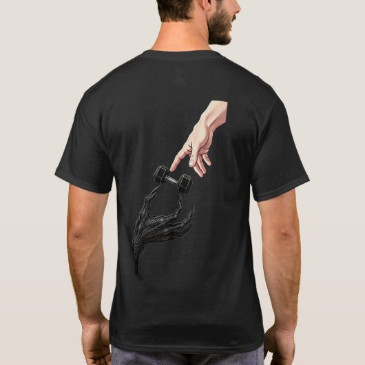 ジム?いや、汗かいて愚痴るため Funny Tシャツ (裏面)