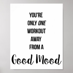 ジム、エクササイズ、トレーニングやる気を起こさせるウォールアート ポスター