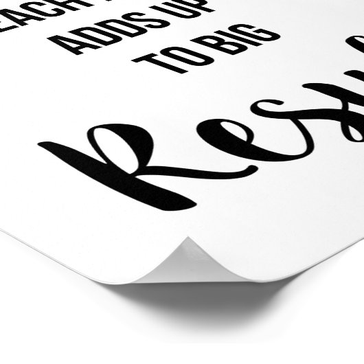 ジム、エクササイズ、トレーニングやる気を起こさせるウォールアート ポスター (角)