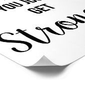 ジム、エクササイズ、トレーニングやる気を起こさせる引用文 ポスター (角)