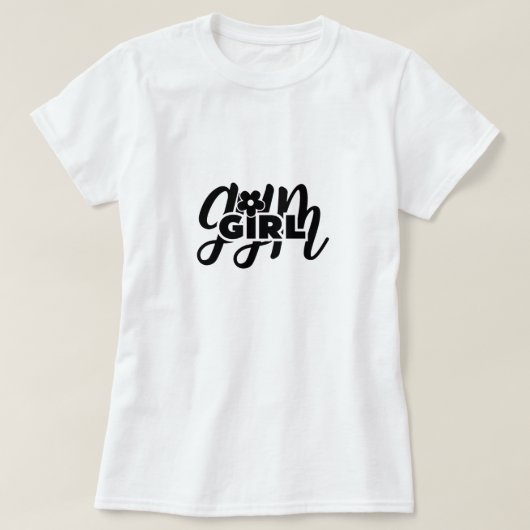 ジム・ガール Tシャツ (デザイン正面)