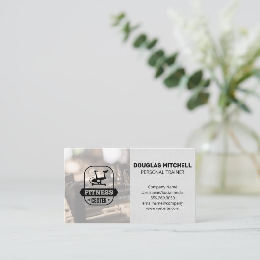 ジム | スピンバイクロゴ 名刺 (スタンド正面)