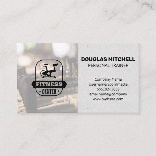 ジム | スピンバイクロゴ 名刺 (正面)