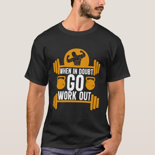 ジム トレーニング エクササイズ ボディビルダー Tシャツ (正面)