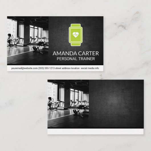 ジム |ハート監視ウォッチ 名刺 (正面/裏面)