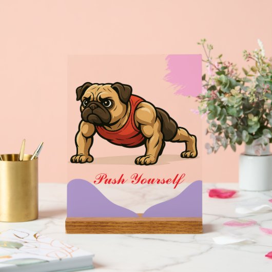 「ジム・バフ&愛犬家に最適なギフト」 アクリルサイン (ウェディング)