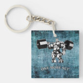 ジム&フィットネスボディビルダー キーホルダー (正面)