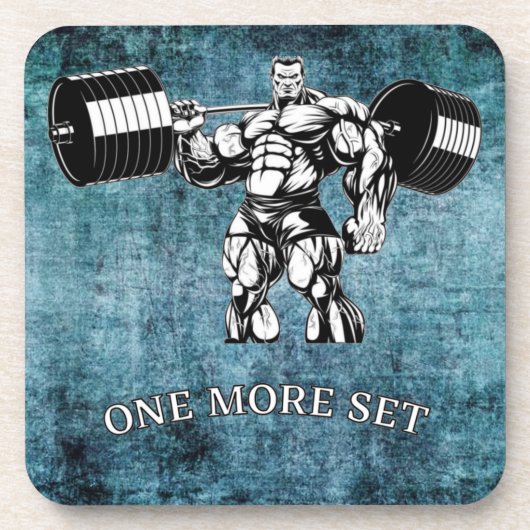 ジム&フィットネスボディビルダー コースター (正面)