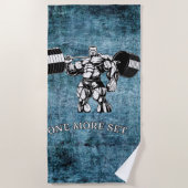 ジム&フィットネスボディビルダー ビーチタオル (正面)