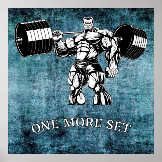ジム&フィットネスボディビルダー ポスター (正面)