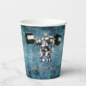 ジム&フィットネスボディビルダー 紙コップ (裏面)