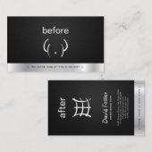 ジム フィットネス ビフォーアフター パーソナルトレーナー 名刺 (正面/裏面)