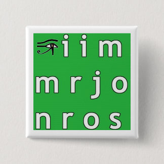 ジム・モリソンのアナグラムボタン 缶バッジ