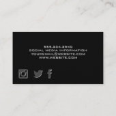 ジム・ラッシュ | ブラック 名刺 (裏面)