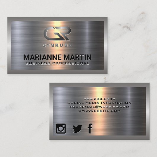 ジム・ラッシュ 名刺 (正面/裏面)