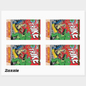 ジム・ローソン・ステッカーによる思いもよらないトライク 長方形シール (シート)