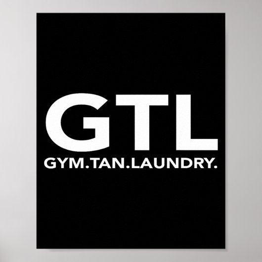 ジム・日焼け・洗濯 (GTL) ジョーク ギフト ニュージャージー ポスター (正面)