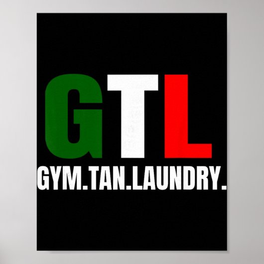 ジム 日焼け 洗濯 GTL ニュージャージー NJ ショア ポスター (正面)