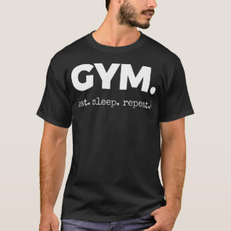 ジム (食べる 睡る Tシャツ