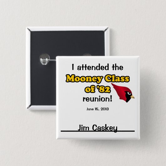 ジムCaskey 缶バッジ (正面&裏面)