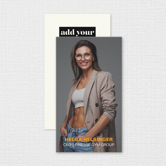 ジムCEOマネージャーのコーチパーソナルトレーナー 名刺