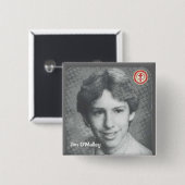 ジムO'Malley 缶バッジ (正面&裏面)