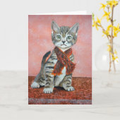 ジムOtt著ある猫、 カード (黄色い花)