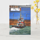 ジムOtt著リリアンMarieのボート、 カード (黄色い花)