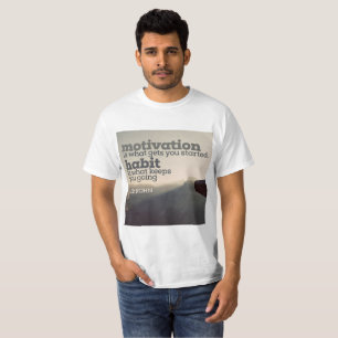 ジムRohn著刺激そして習慣 Tシャツ