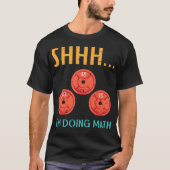 ジムShhh Im行うMath WeightsトレーニングWeighlift W Tシャツ (正面)