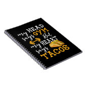 ジムvsタコス – おもしろいノベルティトレーニング ノートブック (右側)