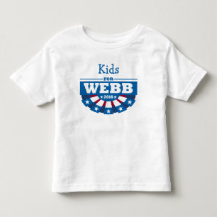 ジムWebbのTシャツのためのあなたのグループを個人化して下さい トドラーTシャツ