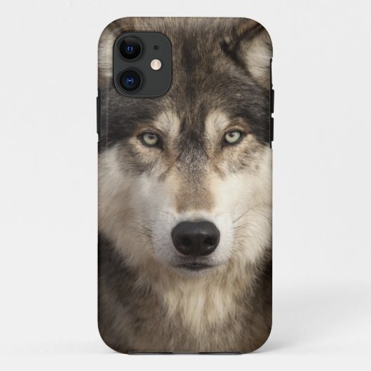 ジムZuckerman著材木オオカミ Case-Mate iPhoneケース (裏面)