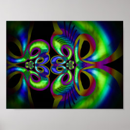 ジメカラフルットデザインのアートポスター。 ポスター