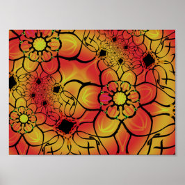 ジメカラフルットデザインのアートポスター。 ポスター