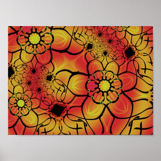 ジメカラフルットデザインのアートポスター。 ポスター (正面)
