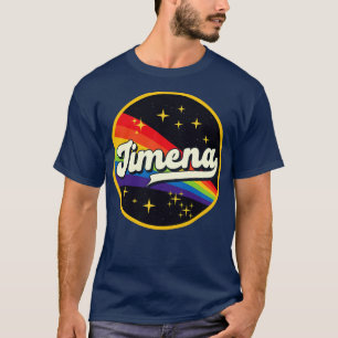 ジメナレインボーインスペースヴィンテージスタイル Tシャツ