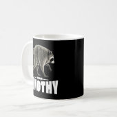 ジモシーたぬき ウイルス性たぬき 楽しい コーヒーマグカップ (正面左)