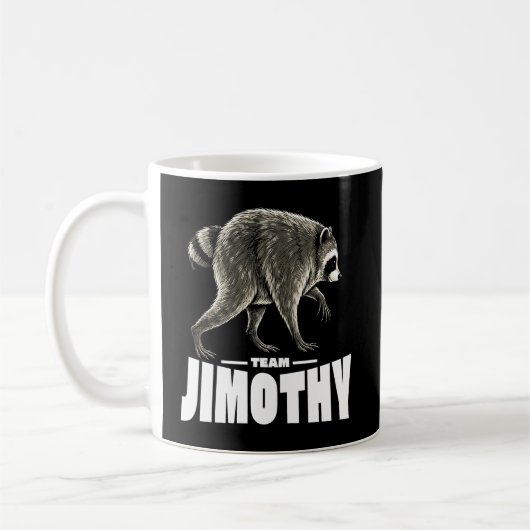 ジモシーたぬき ウイルス性たぬき 楽しい コーヒーマグカップ (左)
