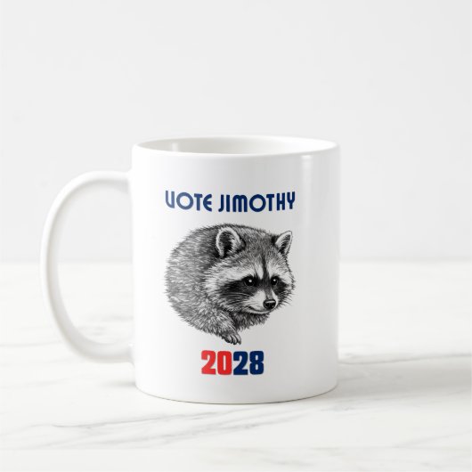 ジモシーに投票 2028 コーヒーマグカップ (左)
