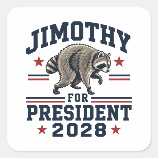 ジモシー大統領2028 スクエアシール (正面)