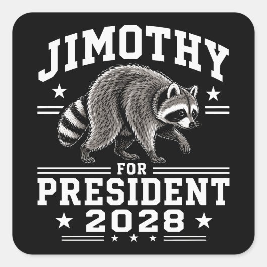 ジモシー大統領2028 スクエアシール (正面)