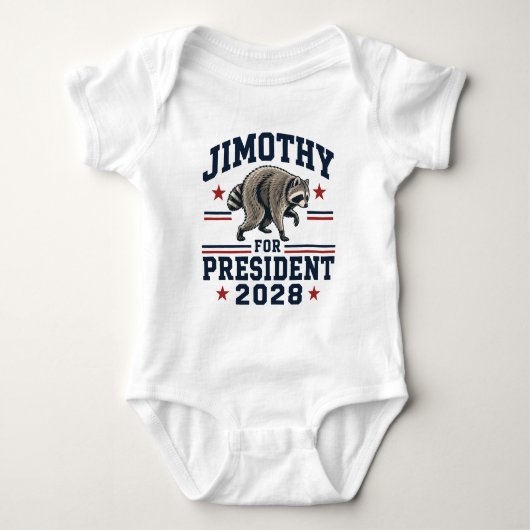 ジモシー大統領2028 ベビーボディスーツ (正面)