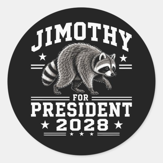 ジモシー大統領2028 ラウンドシール (正面)